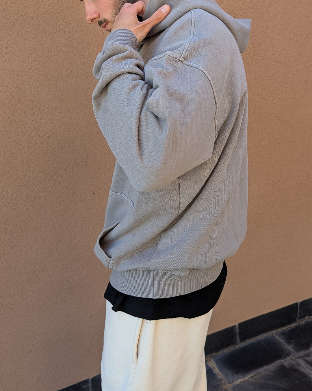 SUDADERA OVERSIZE (GRIS LAVADO)