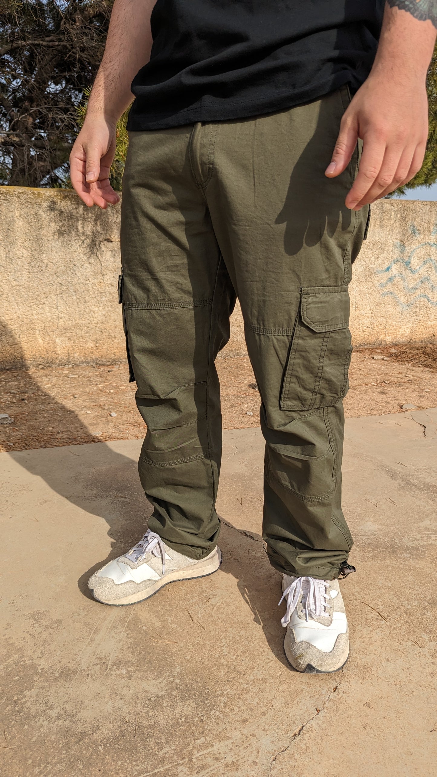 PANTALÓN CARGO (VERDE CAQUI)