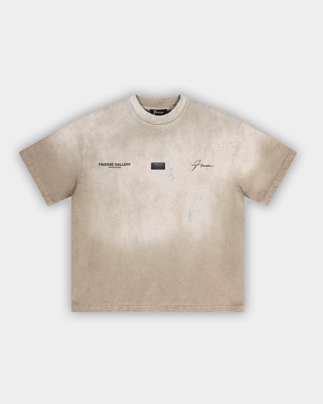 CAMISETA DESGASTADA OVERSIZE (BEIGE)