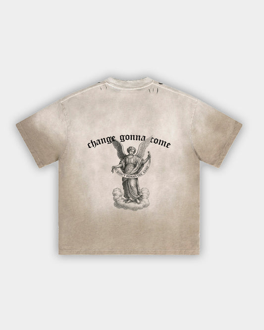 CAMISETA DESGASTADA OVERSIZE (BEIGE)