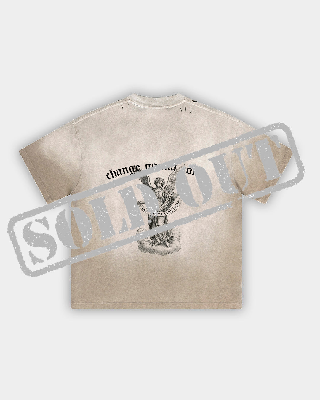 CAMISETA DESGASTADA OVERSIZE (BEIGE)